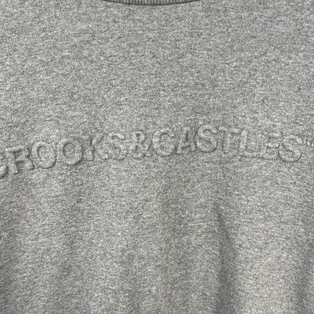 Crooks & Castles Charcoal Gray Embossed Logo Crewneck Sweater - Picture 3 of 8